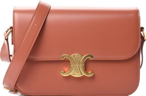 celine terracotta bag|celine triomphe logo.